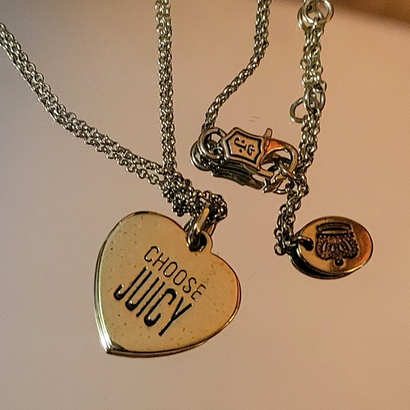 ⭐️RARE Juicy Couture Golden Sagittarius Heart Choose Juicy Charm Necklace - Picture 2 of 9